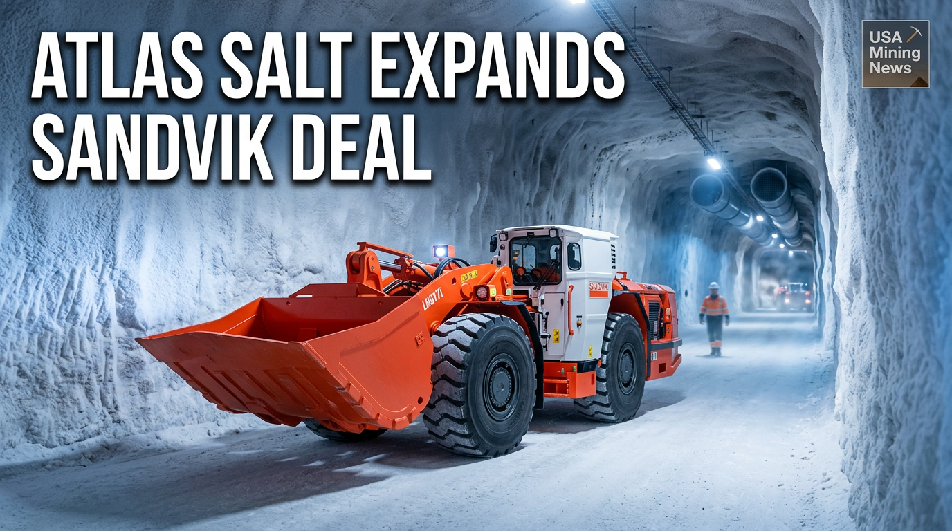 Atlas Salt, Sandvik expand collaboration for salt project in Canada