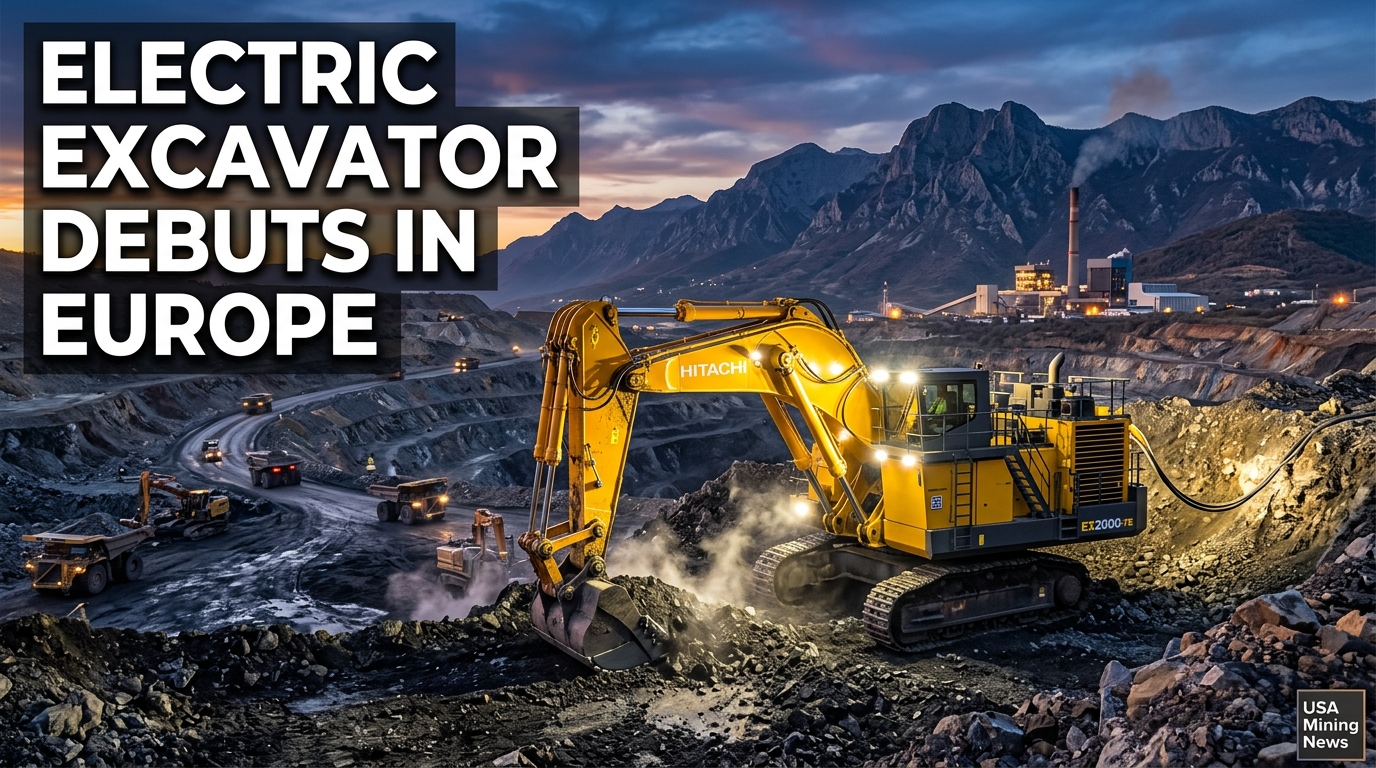 Hitachi delivers electric excavator to Rudnik uglja Pljevlja - Mining Industry News