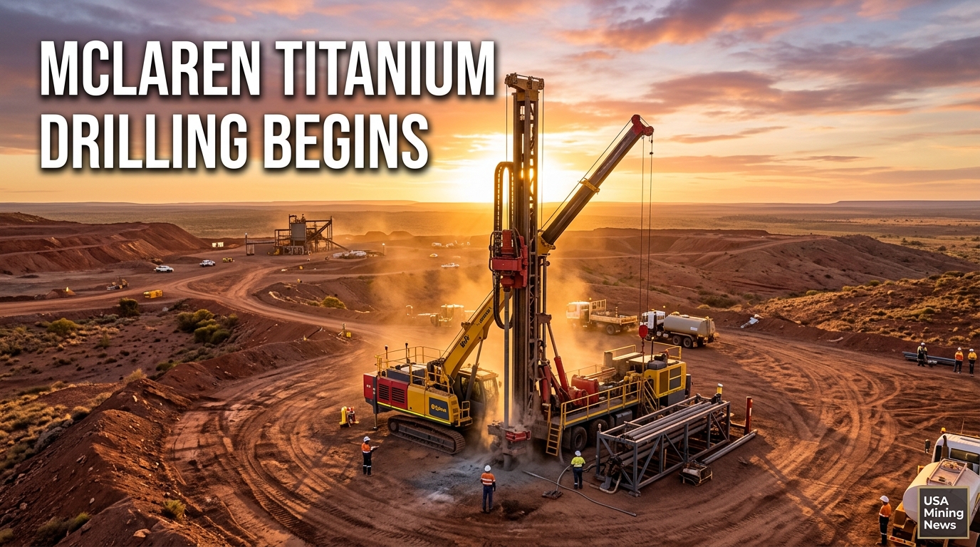 McLaren Minerals begins drilling work at titanium project