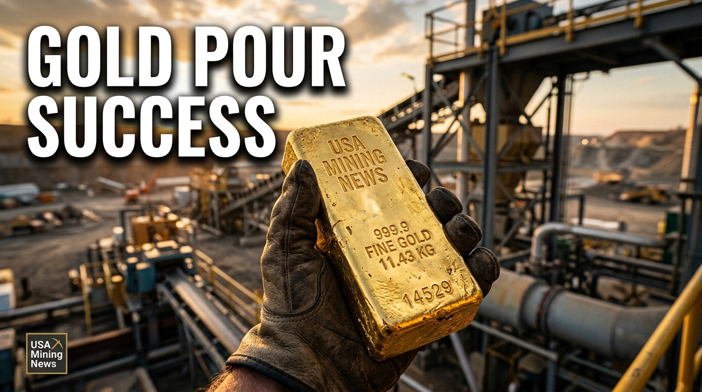 Second gold doré bar poured at Pacgold’s White Dam project