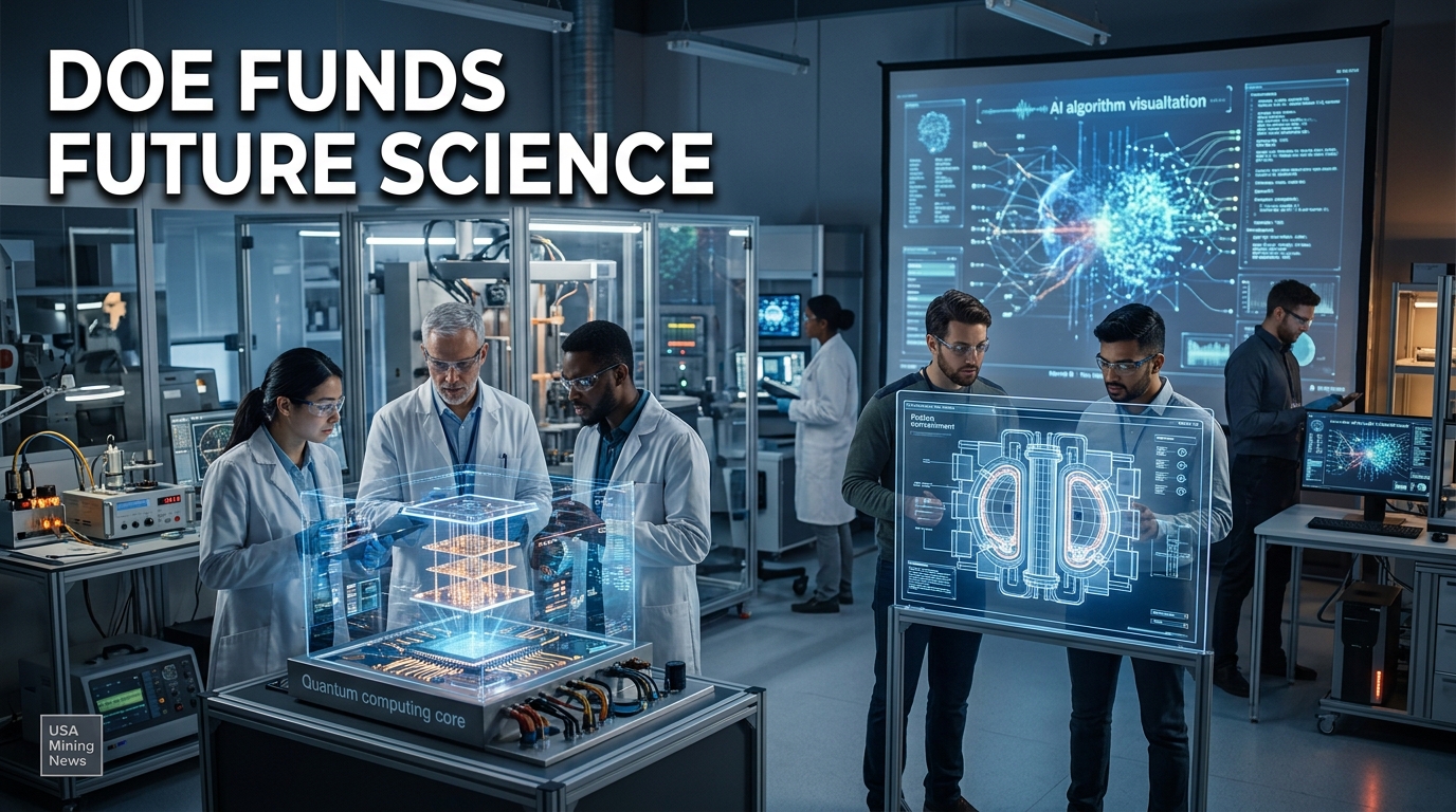 U.S. Department of Energy Awards $96 Million to 67 Early Career Scientists - Mining Industry News
